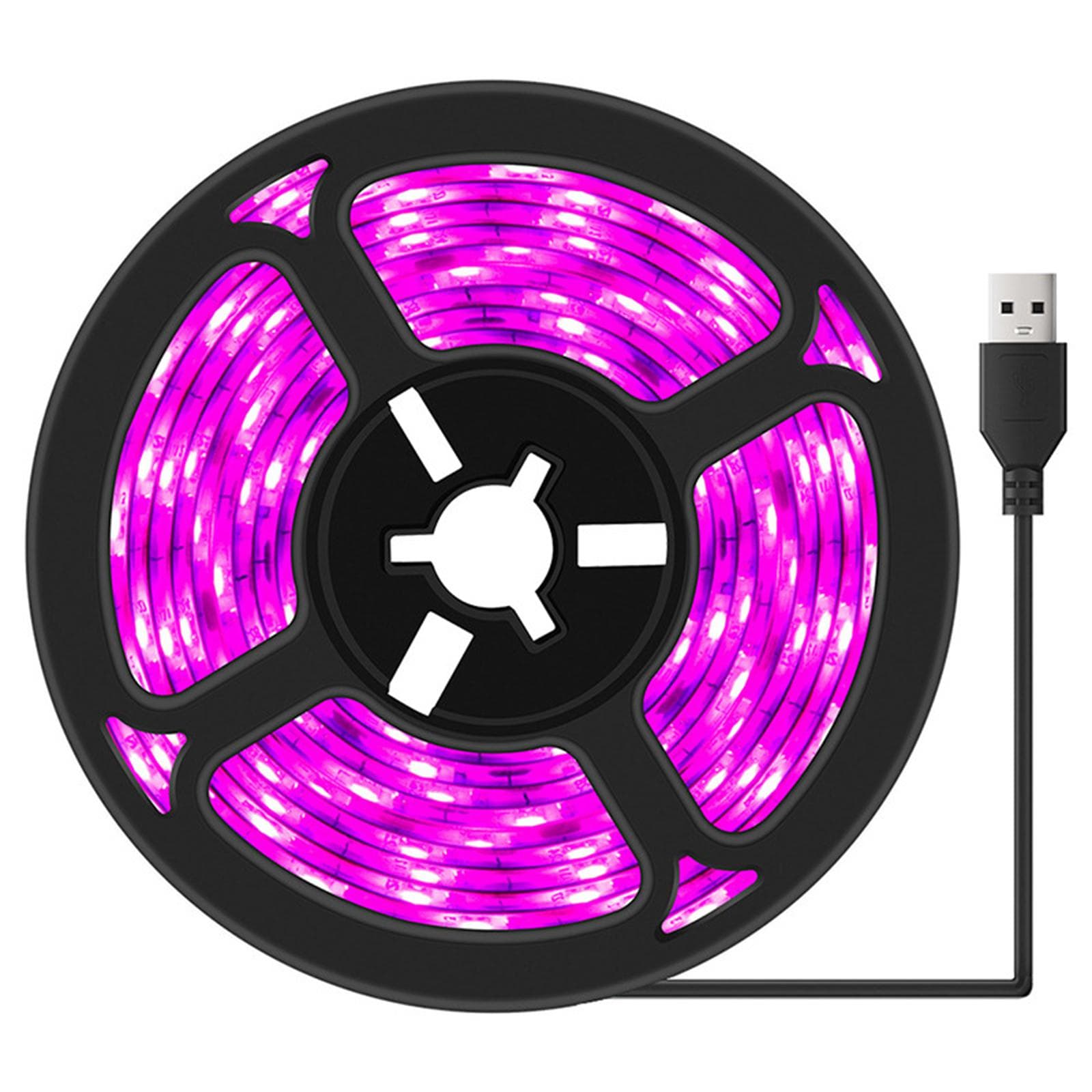 USB Plant Grow Light Strip 5V LED Full Spectrum Plant Light Strip Fill Light Strip 500cm