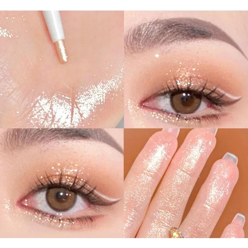 Glitter Eyeliner Lying Silkworm Pen Matte Eye Shadow Long-lasting Waterproof Quick-dry Shiny Eye Makeup Cosmetics