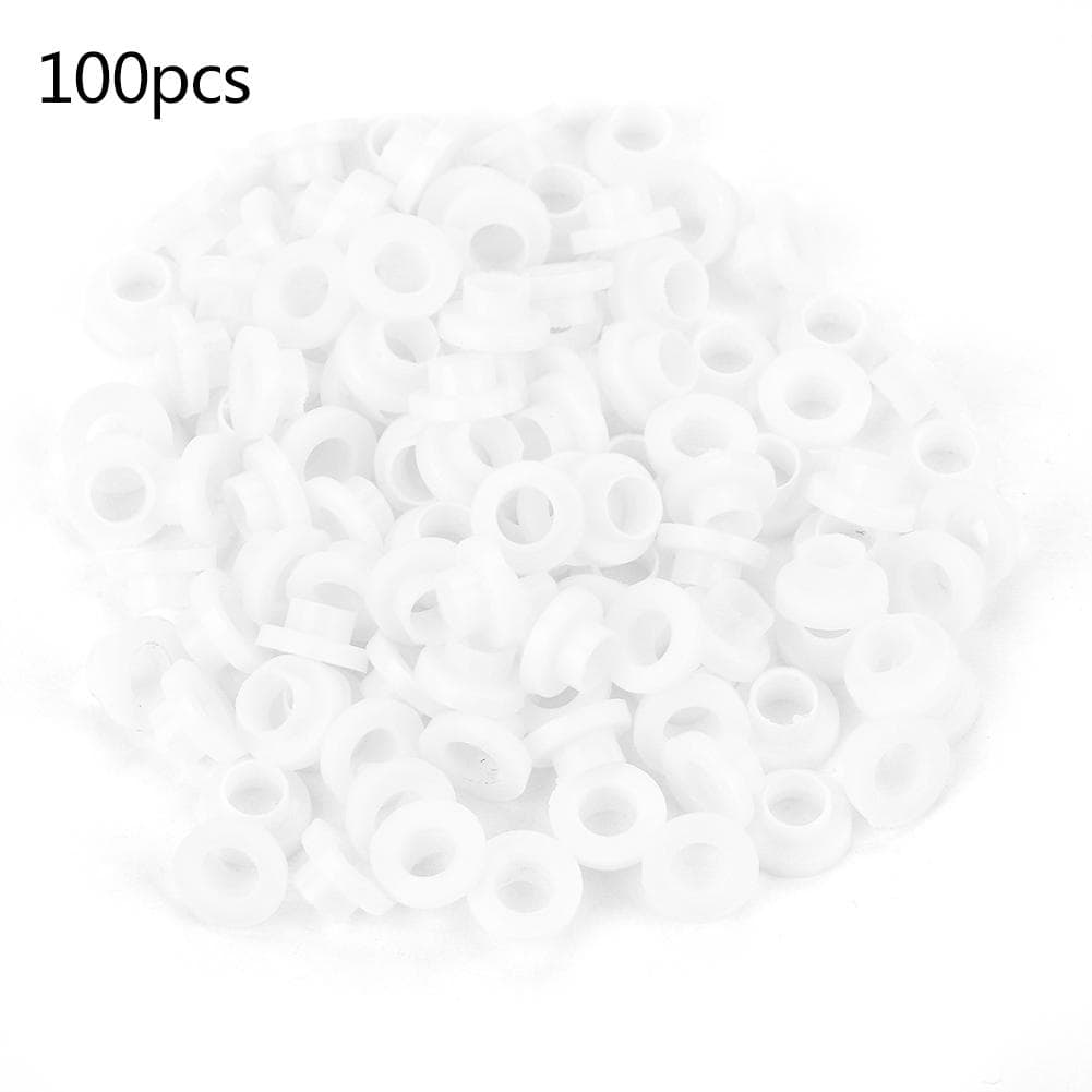 100pcs Transistor Washer Insulated PlasticSpacer  Bushing Washers (TW6)