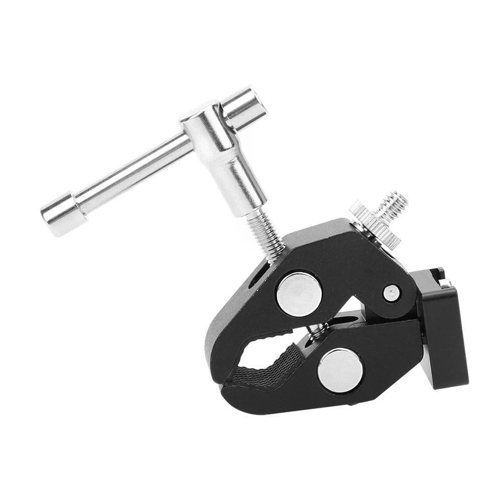 Articulated Arm Crab Extension Claw Clamp with 14 Screw Hot Shoe Mount for Monitor DSLR Camera