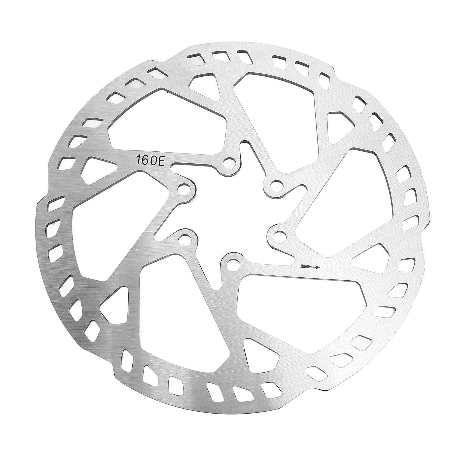 160mm Disc Brake Rotor 2.3mm Thick SUS410 Stainless Steel 6 Bolts Disc Brake Rotor for Riding
