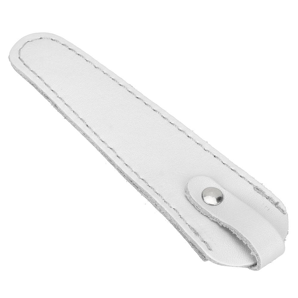 Professional PU Leather Scissors Bag Portable Scissors Storage Holder Casing Hairdressing ToolWhite