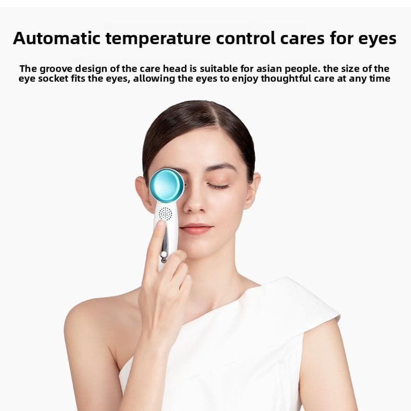 Negative Ion Hot and Cold Facial Special Essence Introducer Massage Export Firming Vibration Skin Rejuvenation Household Beauty Instrument white