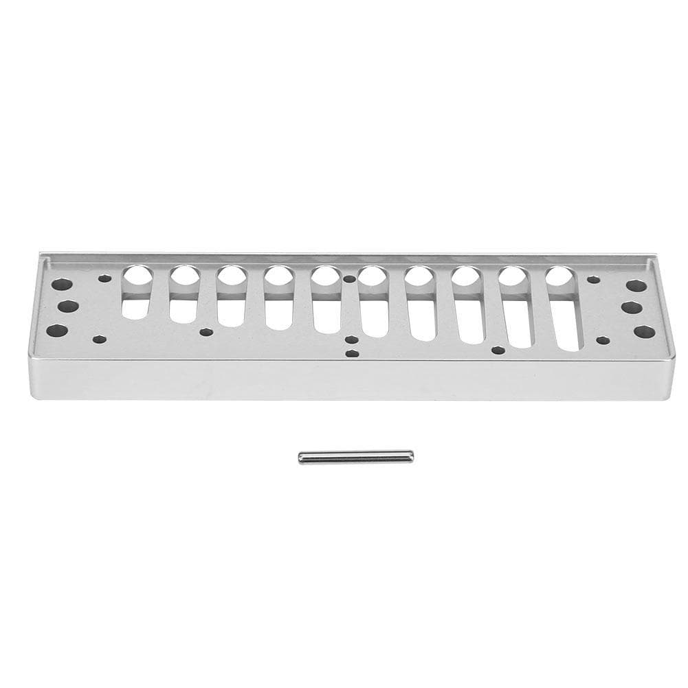 Harmonica Comb 10?Hole Blues Harp Comb Part for HOHNER SP20 Aluminum Alloy Harmonica silver