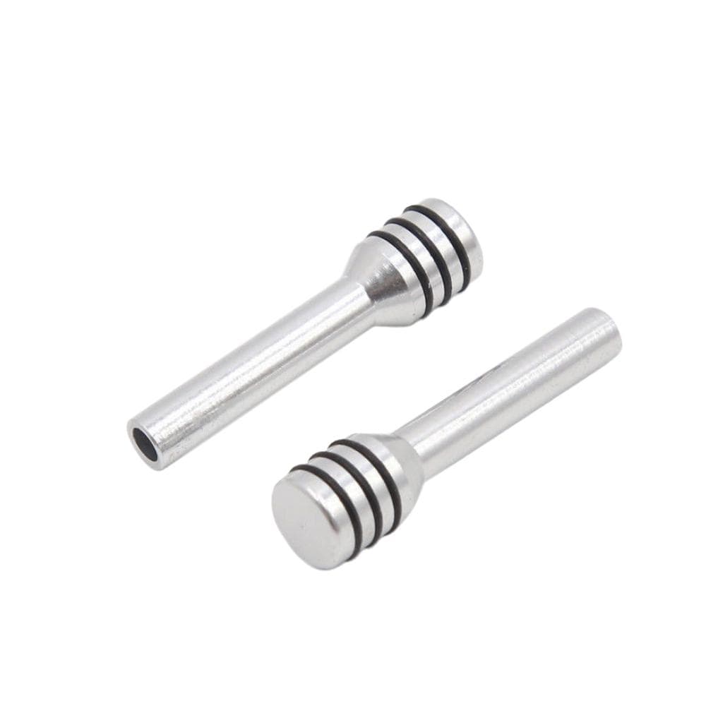 2Pcs Car Door Lock pins interior Styling Lift Button For Mercedes silver
