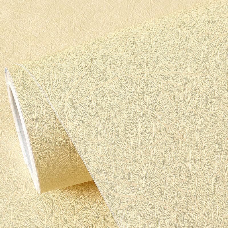 Self-adhesive Waterproof Moisture-proof Wallpaper Bedroom Living Room Renovation Wall Sticker Home Decor 60cm*20m light yellow