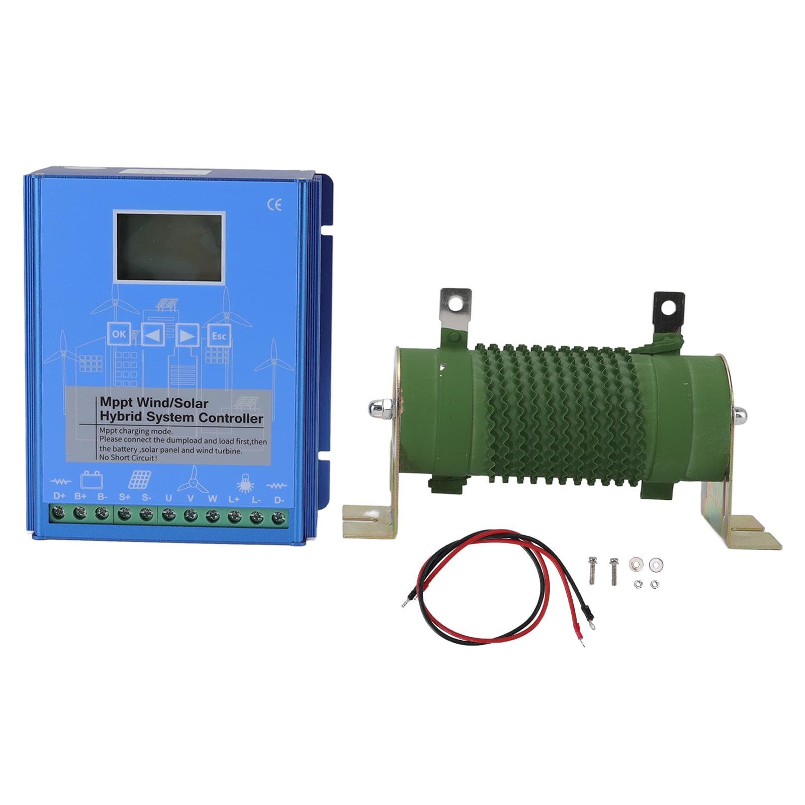 12V 24V Wind Solar Hybrid Controller LCD Display MPPT Boost Charging Multifunctional LCD Wind Solar