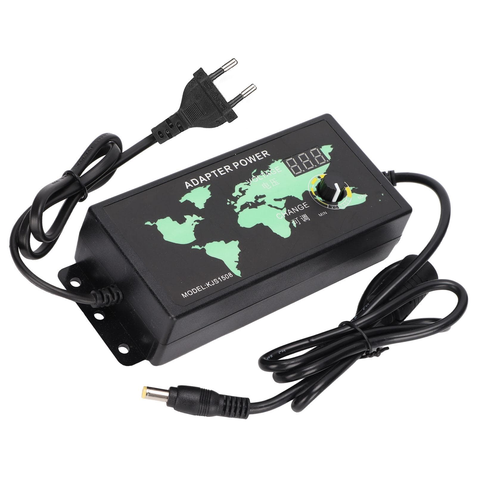 Power Adapter 120W 3A 3‑36V LED Digital Display Adjustable Voltage Speed Power SupplyEU Plug EU Plug