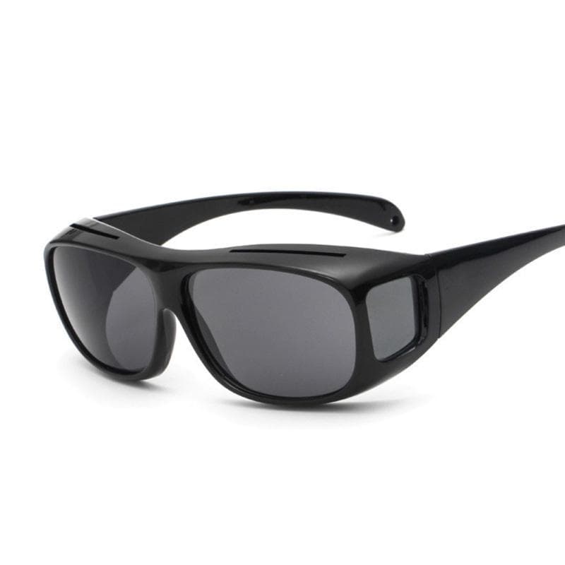 Anti Glare Sunglasses Men Retro UV400 Night Vision Driving Sunglasses black