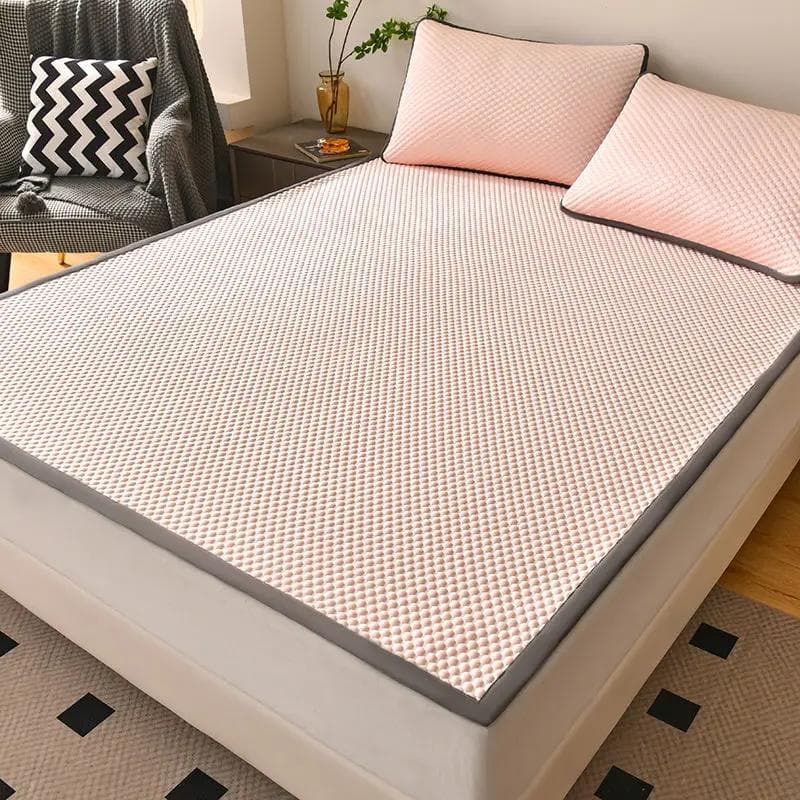 Breathable Cooling Mattress Pad With Lightweight Cushion For Air Conditioned Comfort Smooth And Skin Friendly Cool Feeling 90x200cm 2pcs