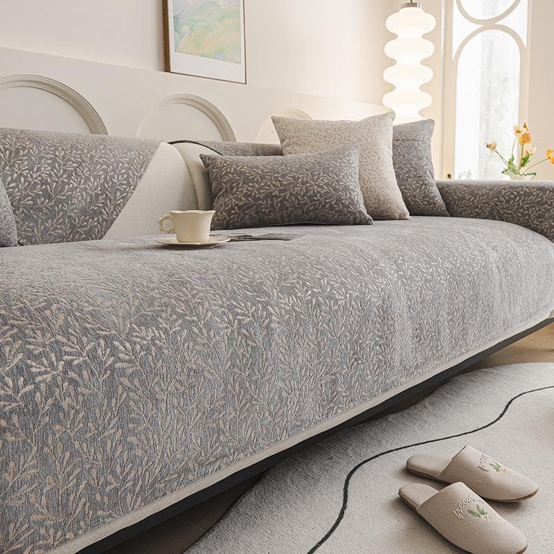 Chenille Jacquard Sofa Cushion Four Seasons General Fabric Anti-slip Cushion Simplicity Modern Home Furnishings Couch Cushion 70x70cm 1pcs