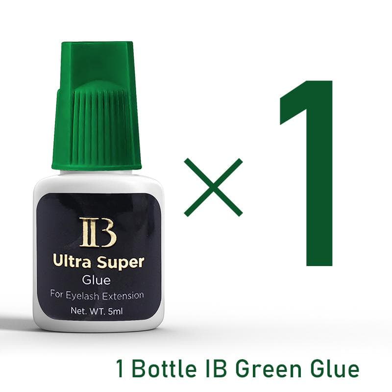 IBeauty Glue For Eyelash Extensions Supplies IB Adhesive Green Cap Wine Red