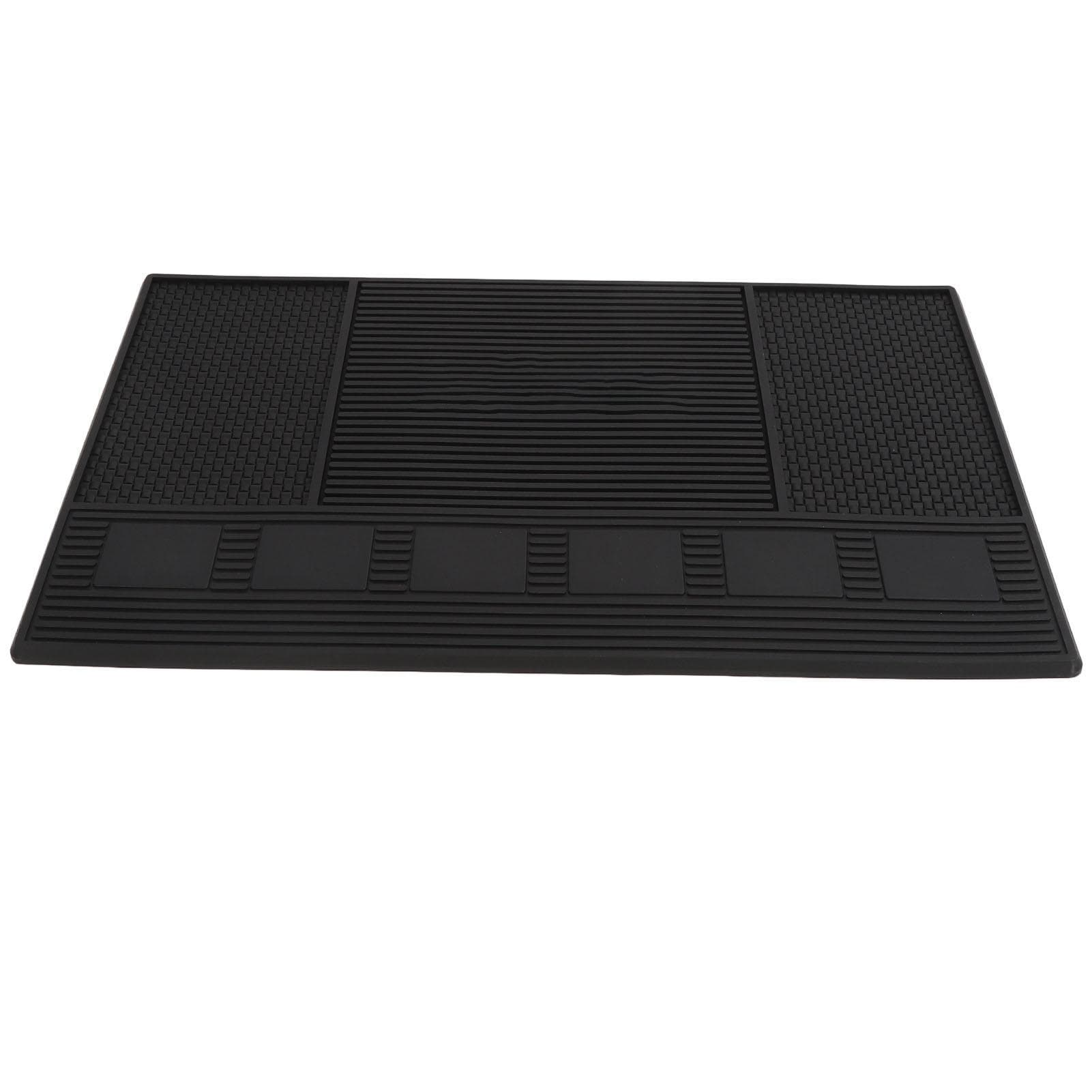 Barber Tool Organizer Mat Prevent Slip Silicone Hair Tool Mat Work Station Pad for Salon Barbershop