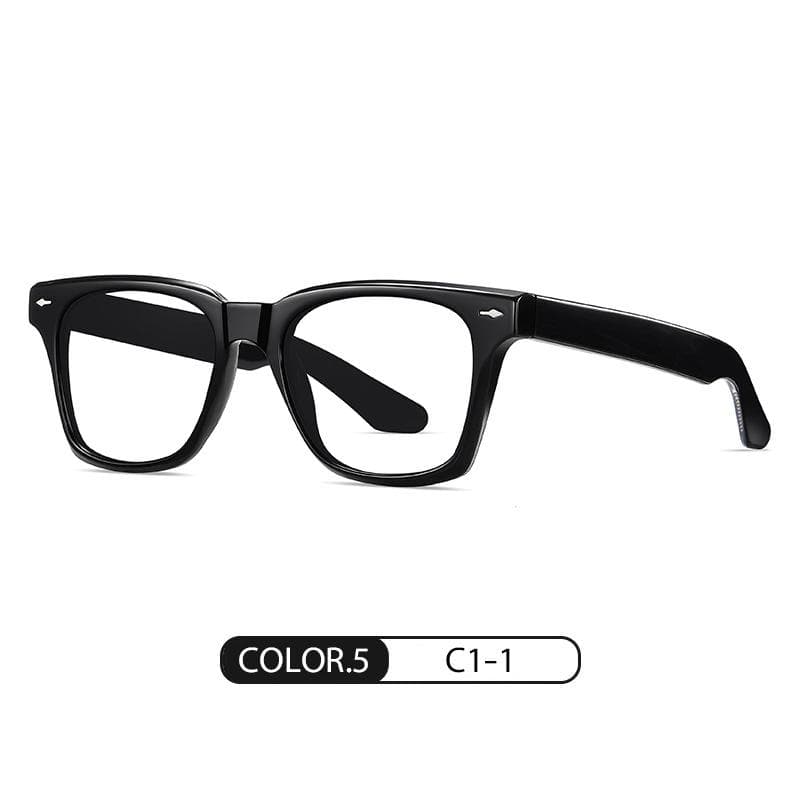 High Quality Acetate Computer Glasses For Men Anti Blue Light Blocking Reading Eyewear Fashion Square Presbyopic Glasses 0.5