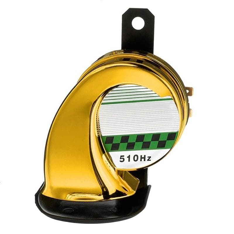 Super Loud 10-2000DB Air Snail Horn Waterproof for 12V Car Truck Lorry SUV RV Boat Loud Camper gold