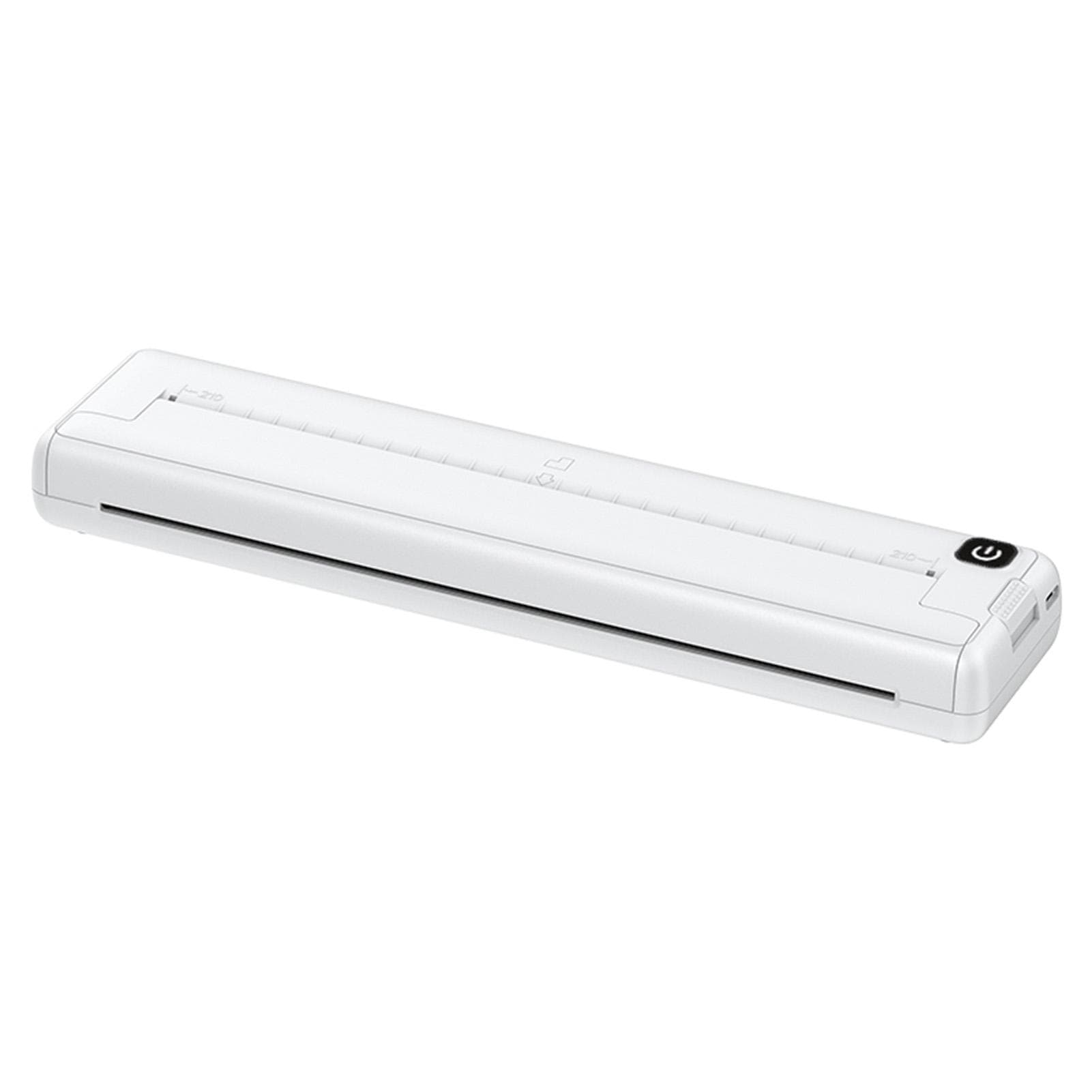 Portable Printer Wireless Inkless Printer Supports 8.26 x11.69 Thermal Paper Printer BT 0 white