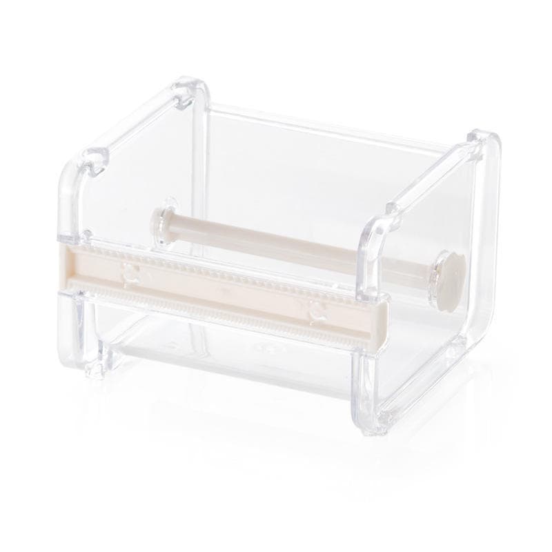 Creative Washi Tape Cutter Set Tape Tool Transparent Tape Holder Tape Dispenser School Supplies Office Stationery beige