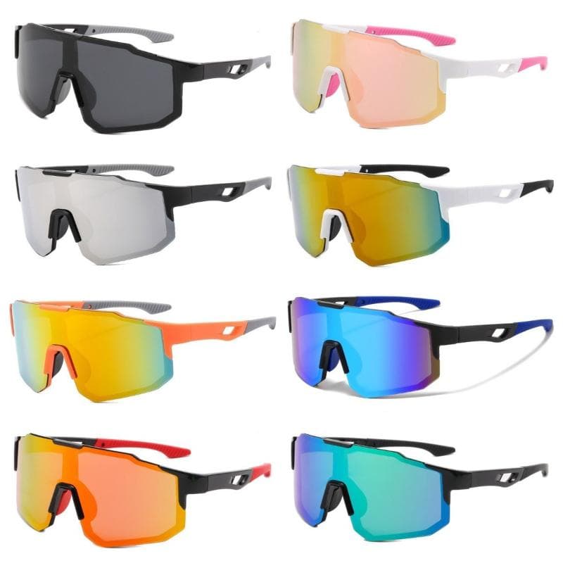 8PCS UV400 Sunglasses Fashion Travel Cycling Glasses Summer Sports Goggles for MTB Fishing
