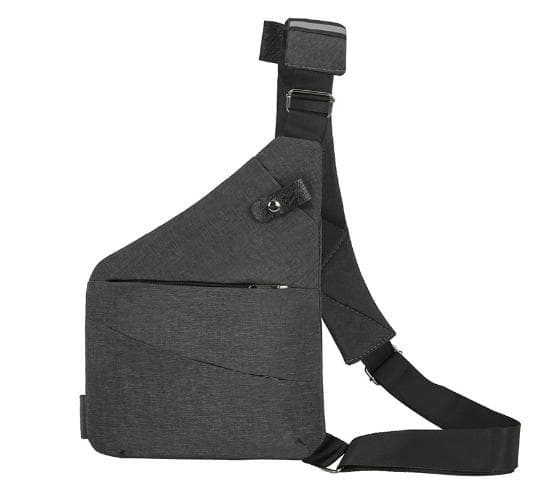 Shoulder Bag Chest Bag for Men / Women Lightweight Multi-functional Travel Sling Bag Scientific Right grey