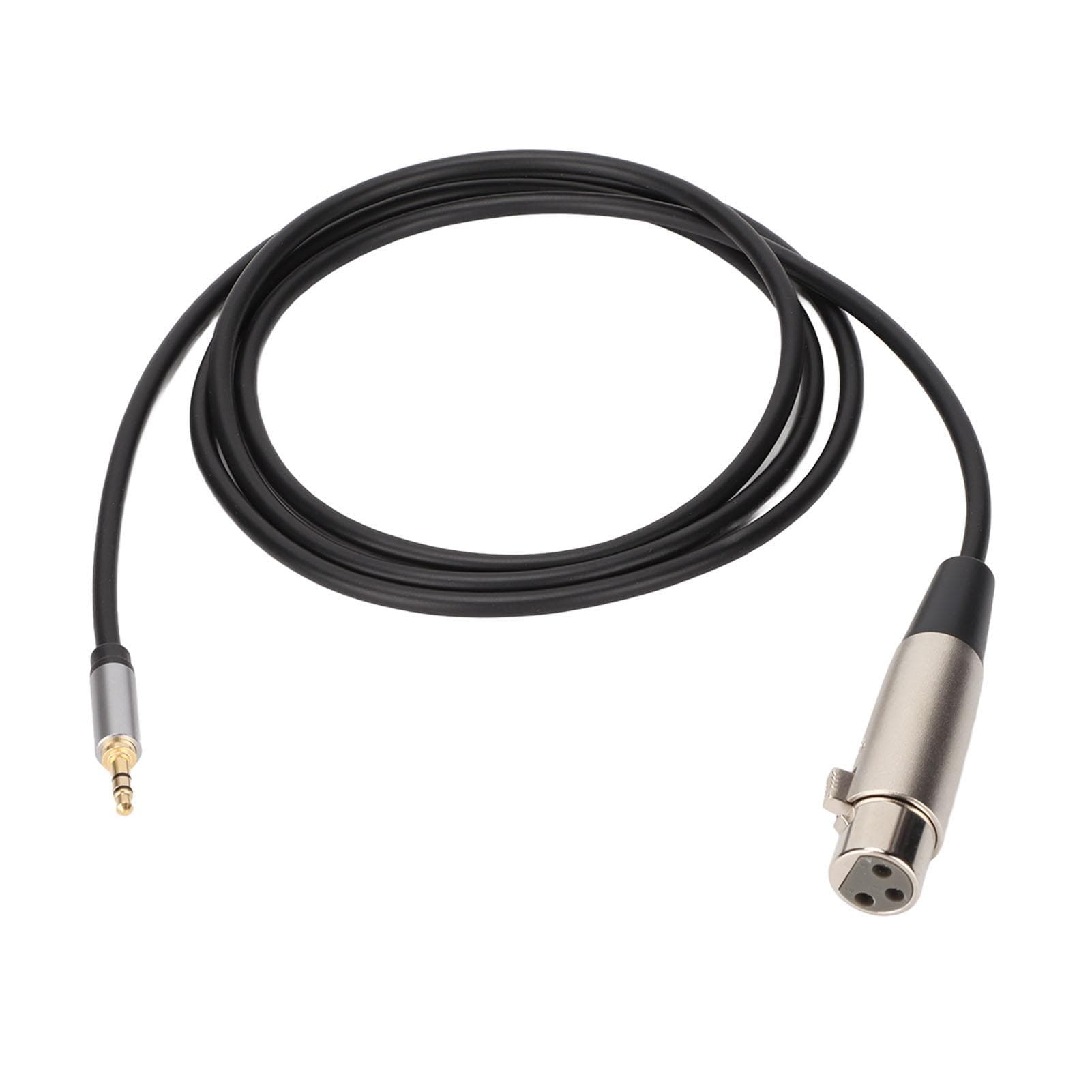 XLR Female to 3.5mm Male Adapter Cable HiFi Plug and Play Sound Line with Shielding for Microphones