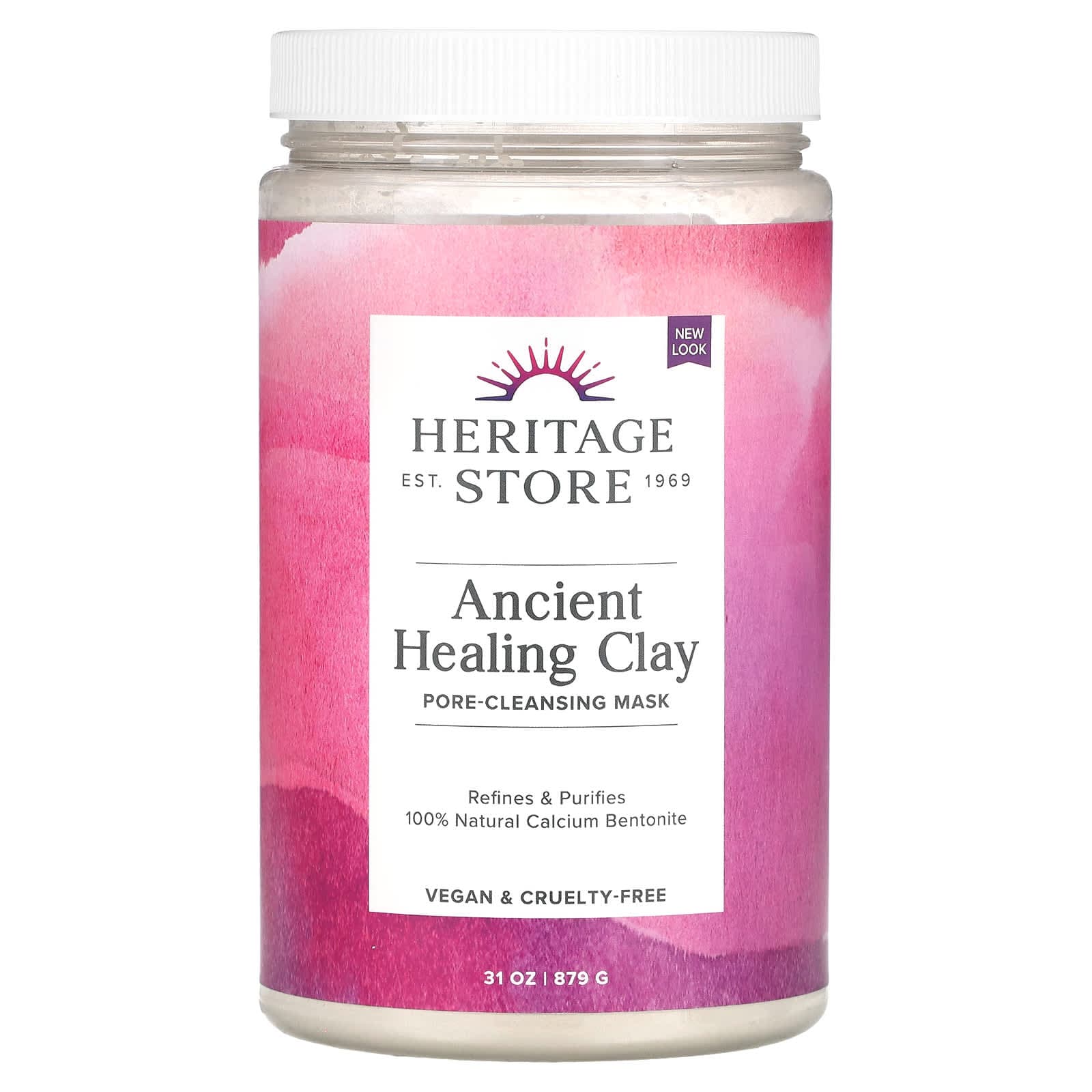 Heritage Store, Ancient Healing Clay, Pore Cleansing Beauty Mask, 31 oz (879 g)