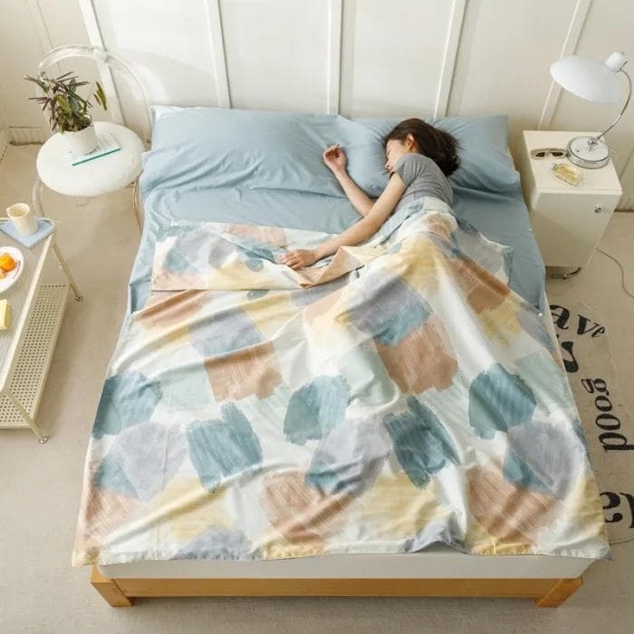 New Cotton Dirty Proof Sleeping Bag Hotel Travel Accommodation Dirty Proof Sleeping Bag 120X215cm