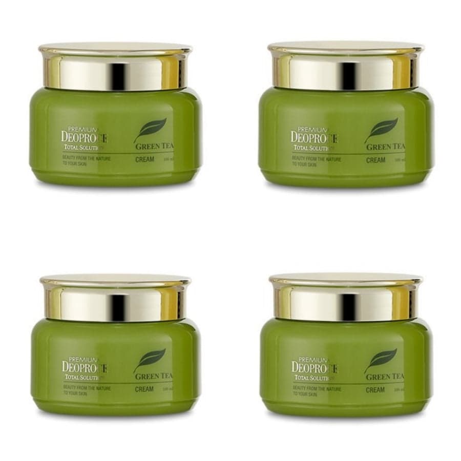 Premium Deoproce Green Tea Total Solution Cream 100ml*1Pc/2Pcs/4Pcs 4Pcs