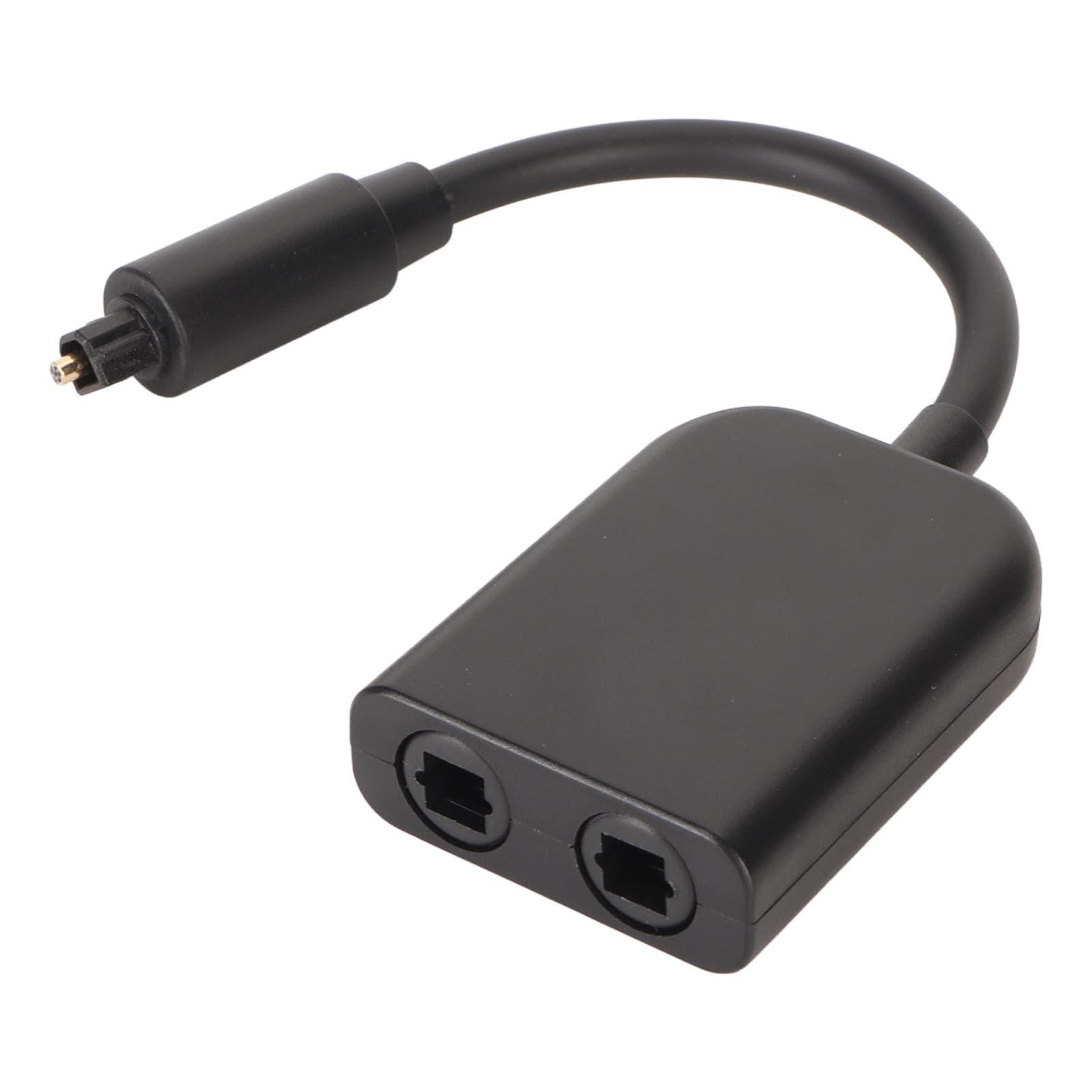 Optical Splitter 1 in 2 Out Male to Female 6 Core Optical Fiber Sound Converter for PS3 for Xbox