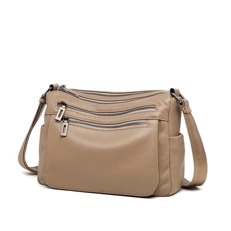 Leather Handbag for Women, Top-grain Leather, Niche Work and Commuting Handbag, Crossbody Single-shoulder Bag 26*9.5*18cm