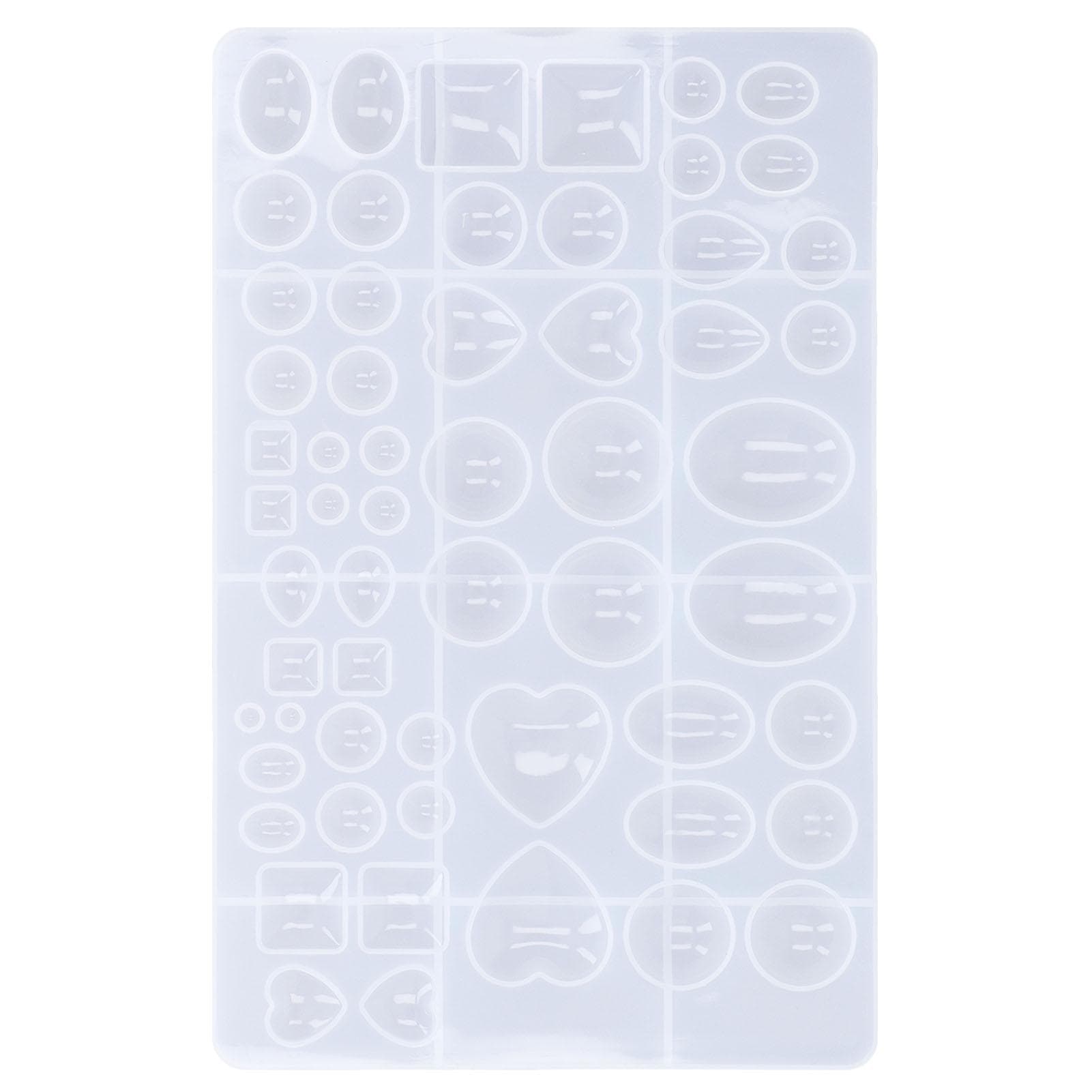 Heart Shaped Silicone Mould Geometric Oval Semicircle Water Droplets Shape DIY Silicone Molds for