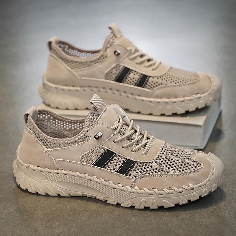 Summer Men Sandals Genuine Leather Mens Casual Shoes Outdoor Men Leather Sandals for Men Beach Shoes Roman mens Shoes 46