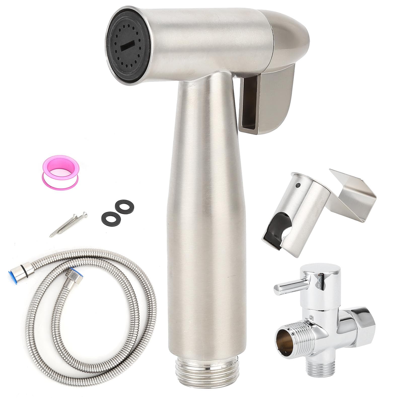 G1/2 Handheld Bidet Sprayer Set Self Cleaning Punch Free Bidet Shower Head for Bathroom