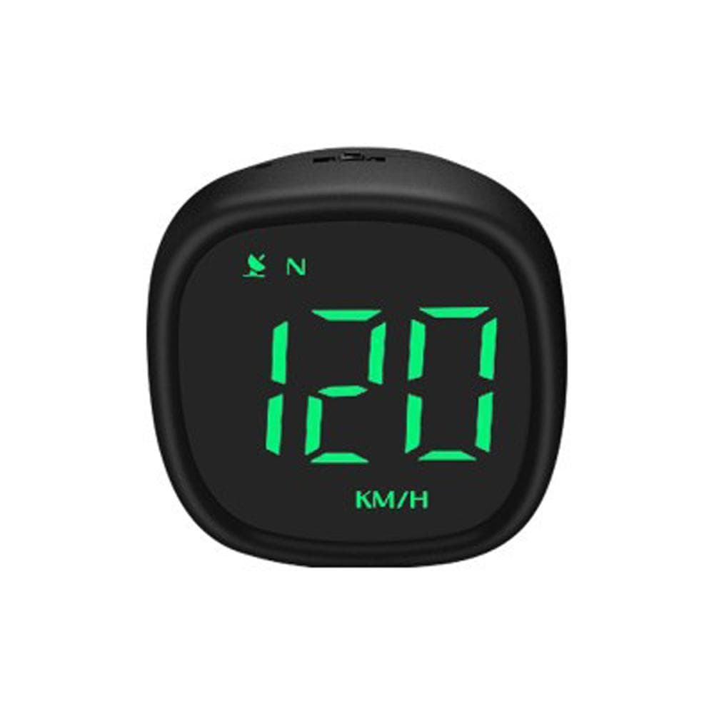Car Motorcycle HUD Headup Display LED Digital GPS Speedometer Support MPH/KMH Time Display Green Display