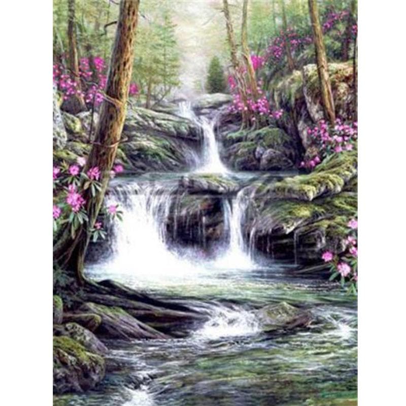 5D DIY Round Diamond Painting Cross Stitch Diamond Embroidery 20X30CM
