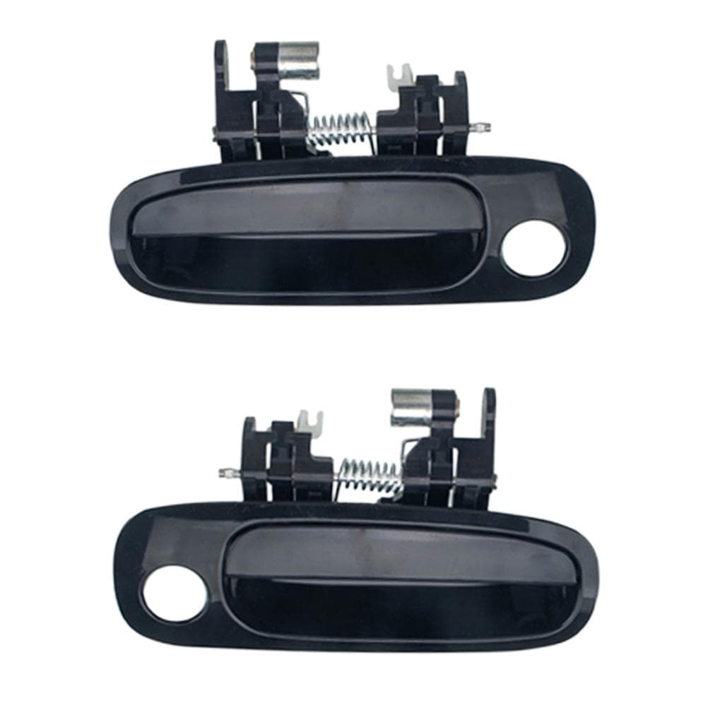 2PCSSet Car Outer Door Handle Compatible for 19982002 Corolla Black black