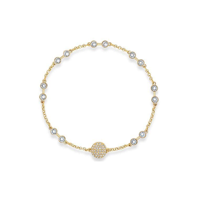 Swarovski Remix Collection Versatile Magic Chain Swa Remix Invisible Magnetic Clasp Gold-Plated Bracelet Women bracelet 5528876 Box (Random Color),S