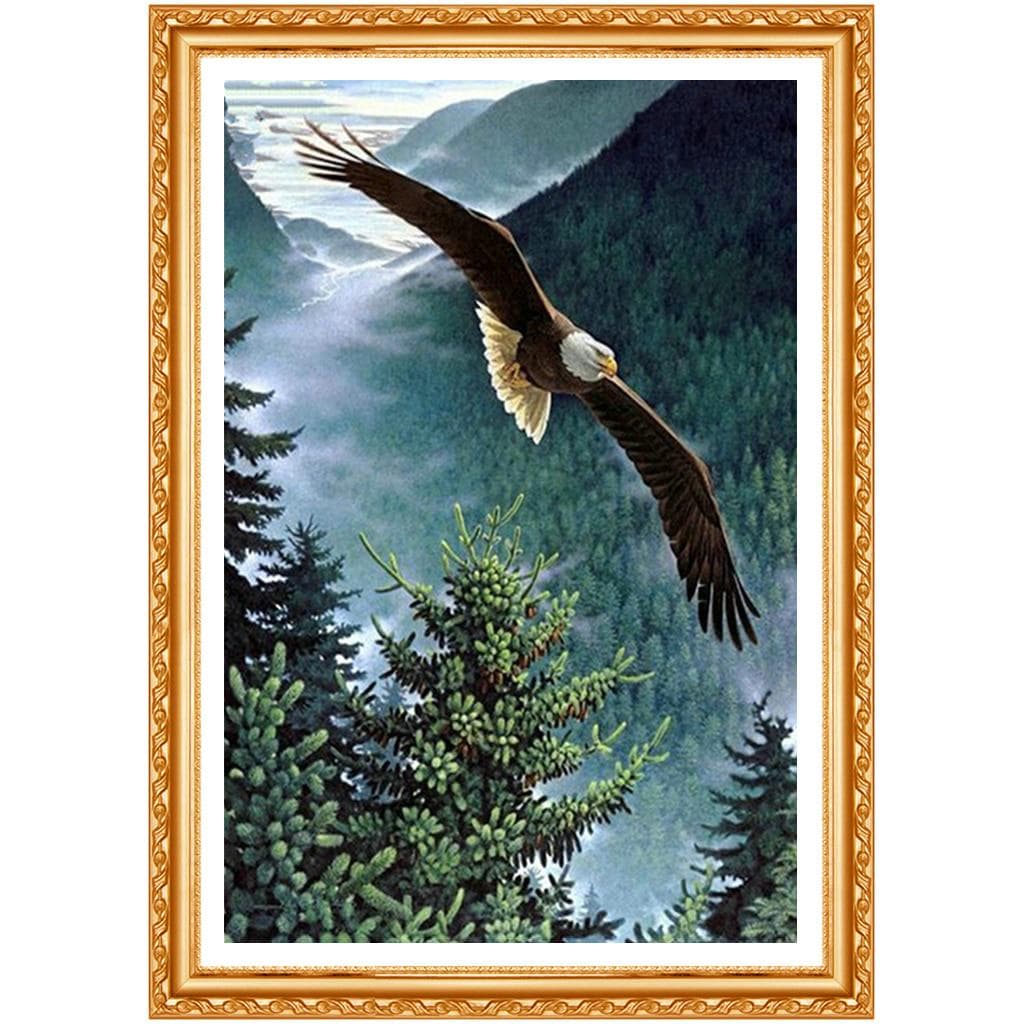 DIY Mountain Eagle 5D Diamond Embroidery Crafts Diamond Painting Cross Stitch Needlework Diamond 20X30CM