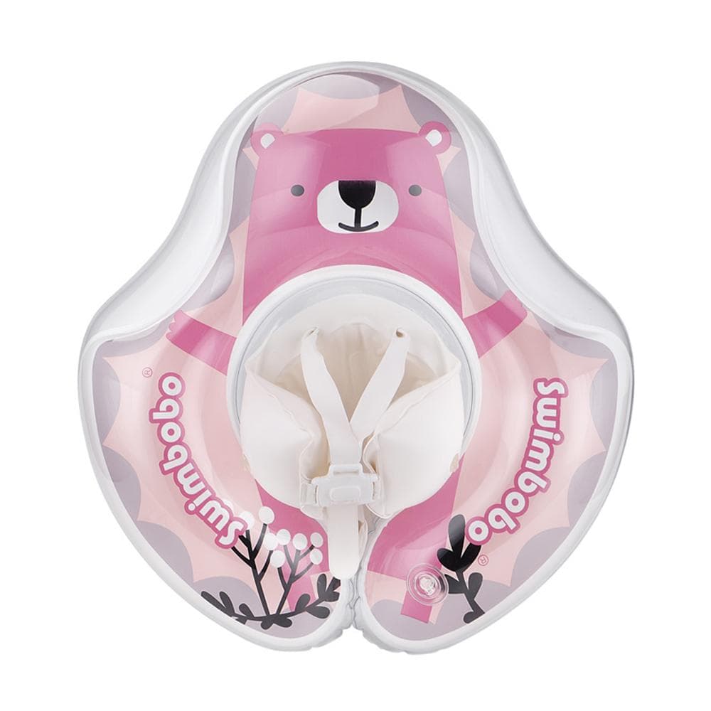 Swimbobo Cute Baby Pool Float Inflatable Baby Swim Float Baby Swimming Float Ring Toddler Pool pink