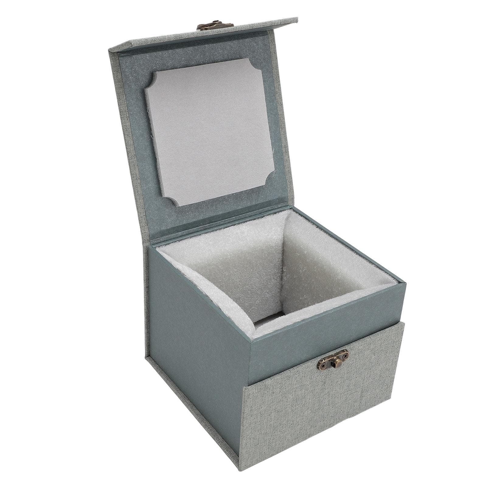 14 Ball Jointed Doll Head Box Retro Elegant Shockproof Storage Case for 18‑19.5cm Head multicolour