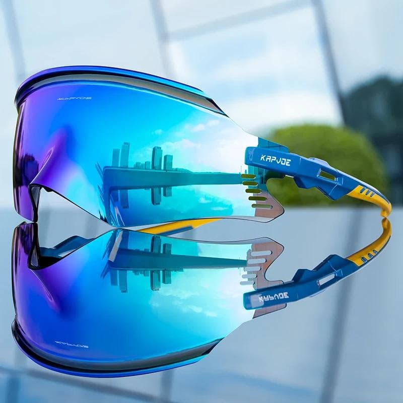 Kapvoe Cycling Sunglasses UV400 MTB Eyewear for Outdoor Sports Bike Goggles Men Women 1LENS