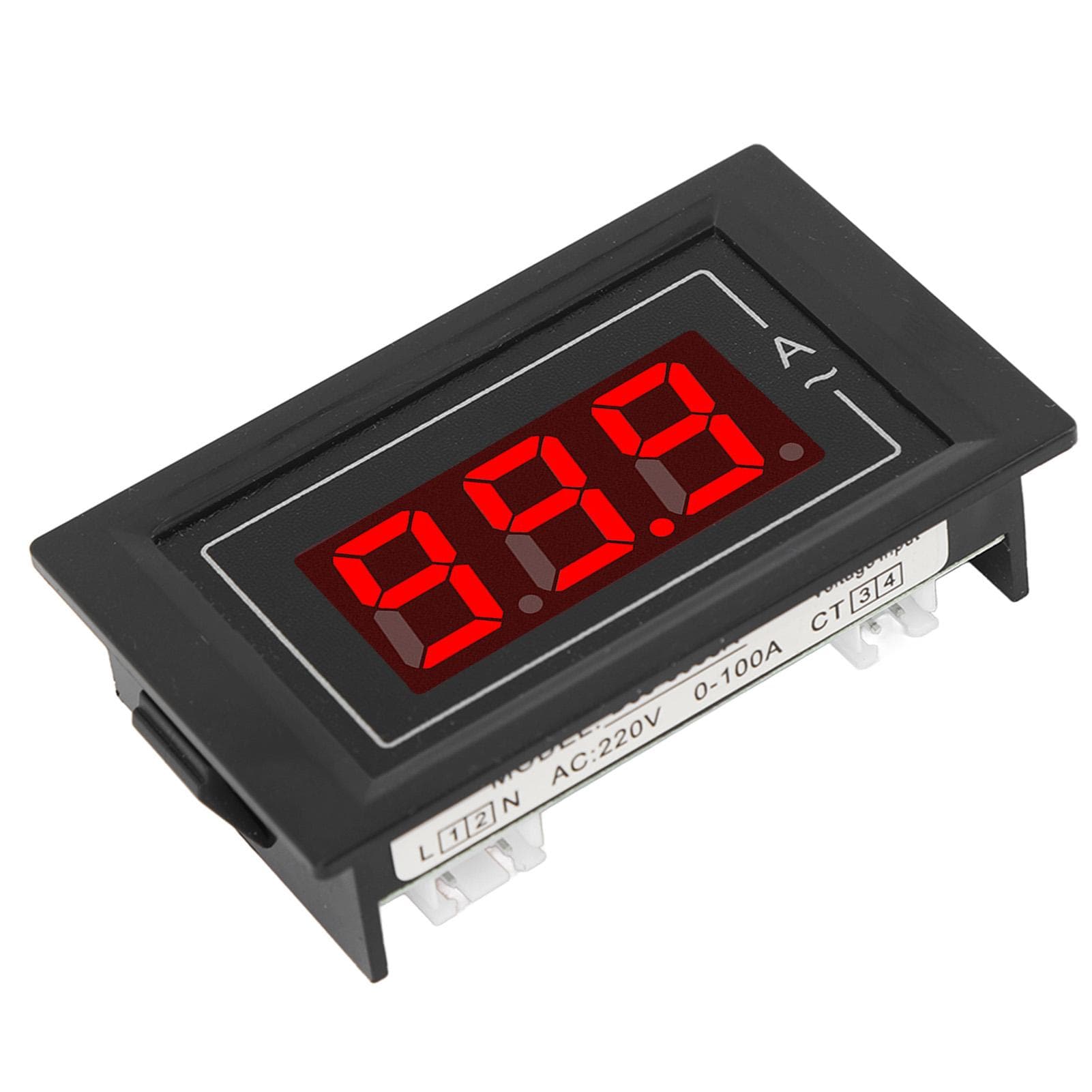 Electric Current Meter 1 Phase 2 Wire Current Tester Monitor Ammeter AC 220V 0?100A