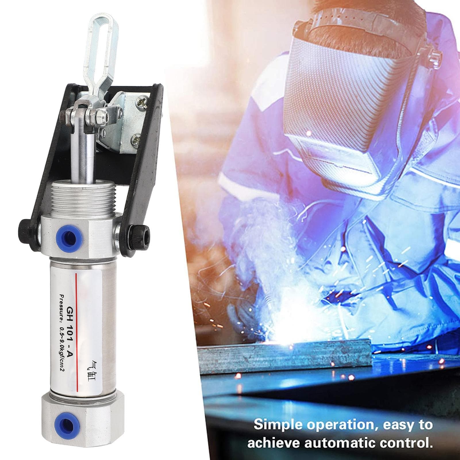 Pneumatic Clamp Hold Down 50kg Clamping Force Quick Fix Professional for Air Cylinder