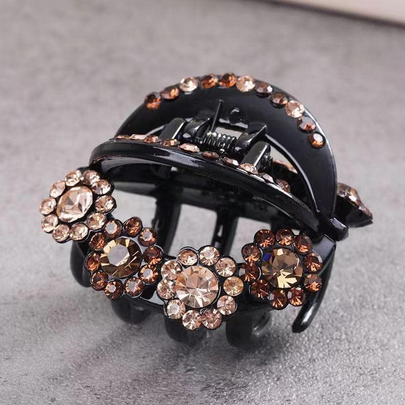 Vintage Flower Hair Claws Women Hairpins Clamps Crab Ponytail Barrette Girls Hair Accessories