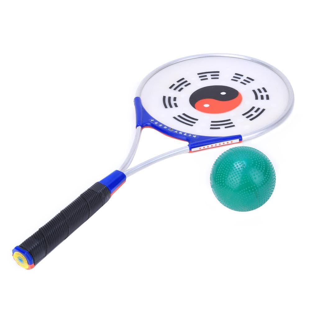 Aluminium Alloy Handle Silicone Face Elderly Exercise Fitness Tai Chi Soft Strength Racket with