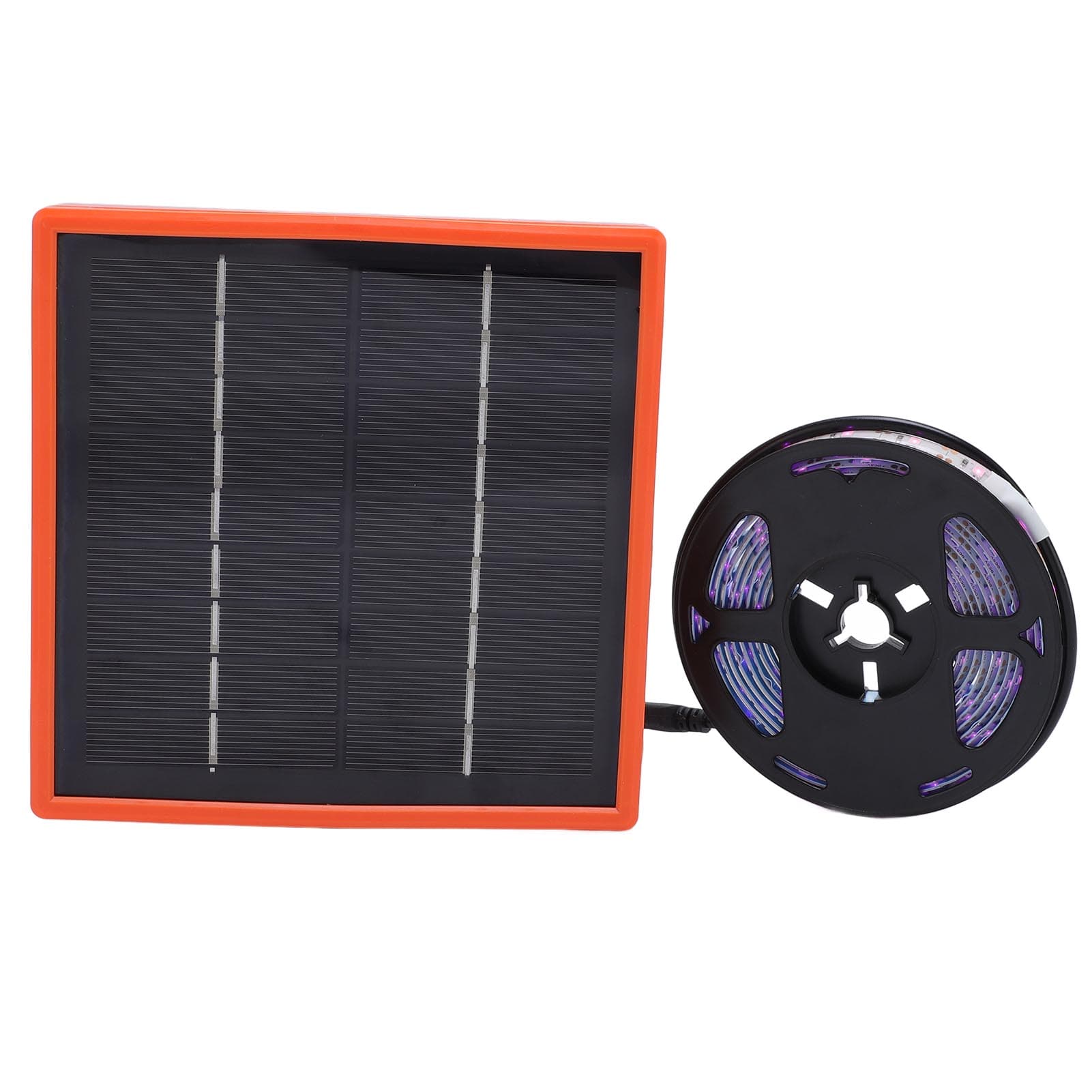 Solar Plant Growth Light 5W Full Spectrum Stable LED Solar Powered Grow Light for Aquarium 2m