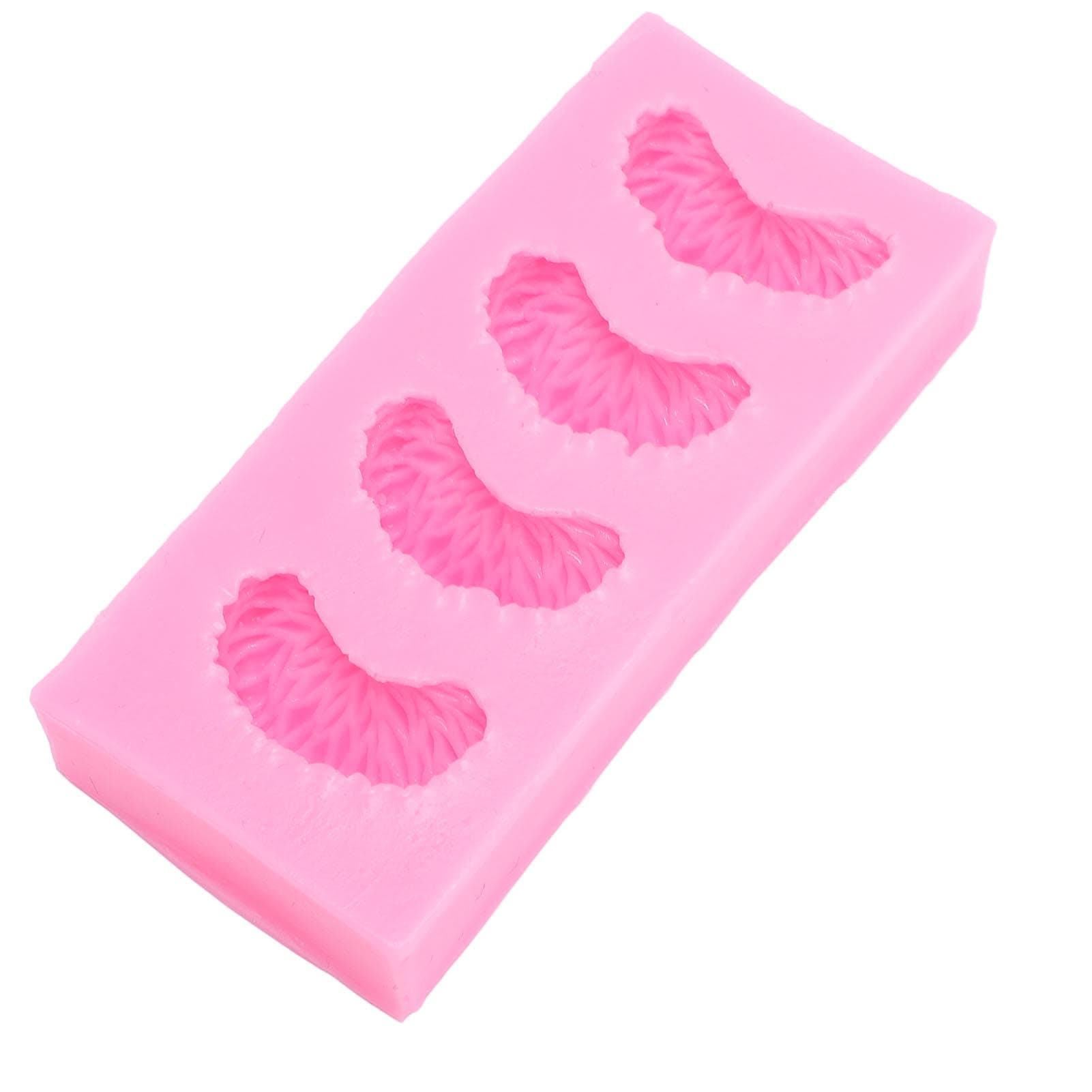 Tangerine Slice Silicone Candy Pattern 4 Cavity Fruit Fondant for Chocolate Baking Cake Decoration
