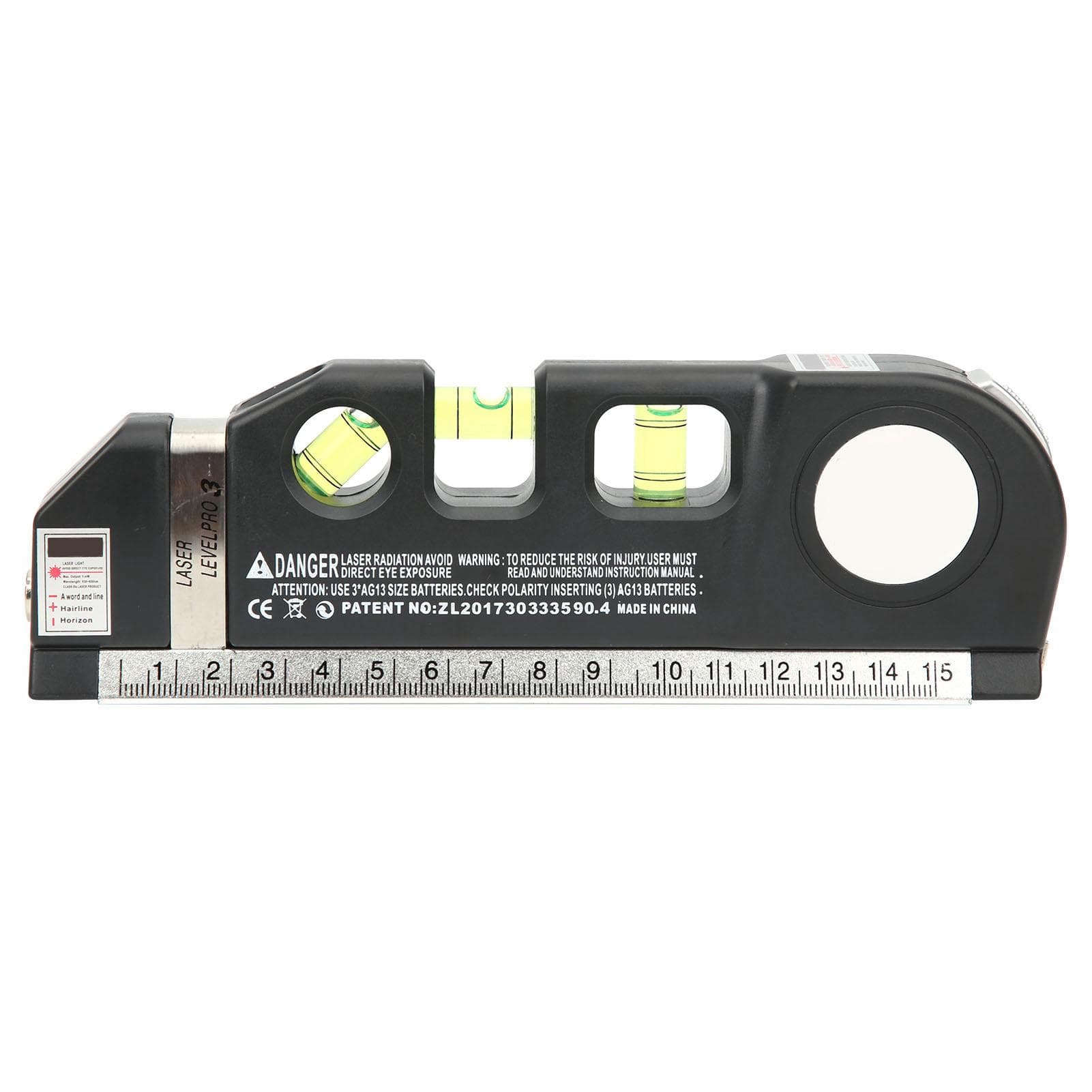 MultiPurpose Level Line Tool with 8 Feet Measuring Tape and Metric Rulers Laser Line Aligner