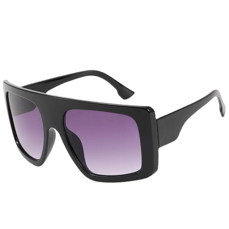 New Women Oversized Square Sunglasses Fashion Jelly Frame UV400 Protection Outdoor Travel Sun Glasses Lady Eyewear As shown in the figu