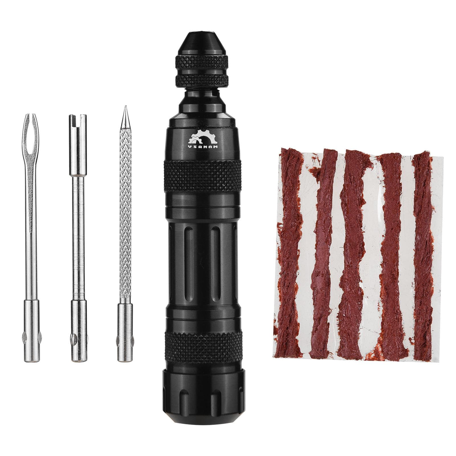 Portable Tubeless Bike Tire Repair Kit Bicycle Tire Patch Kit For MTB Road Bike black