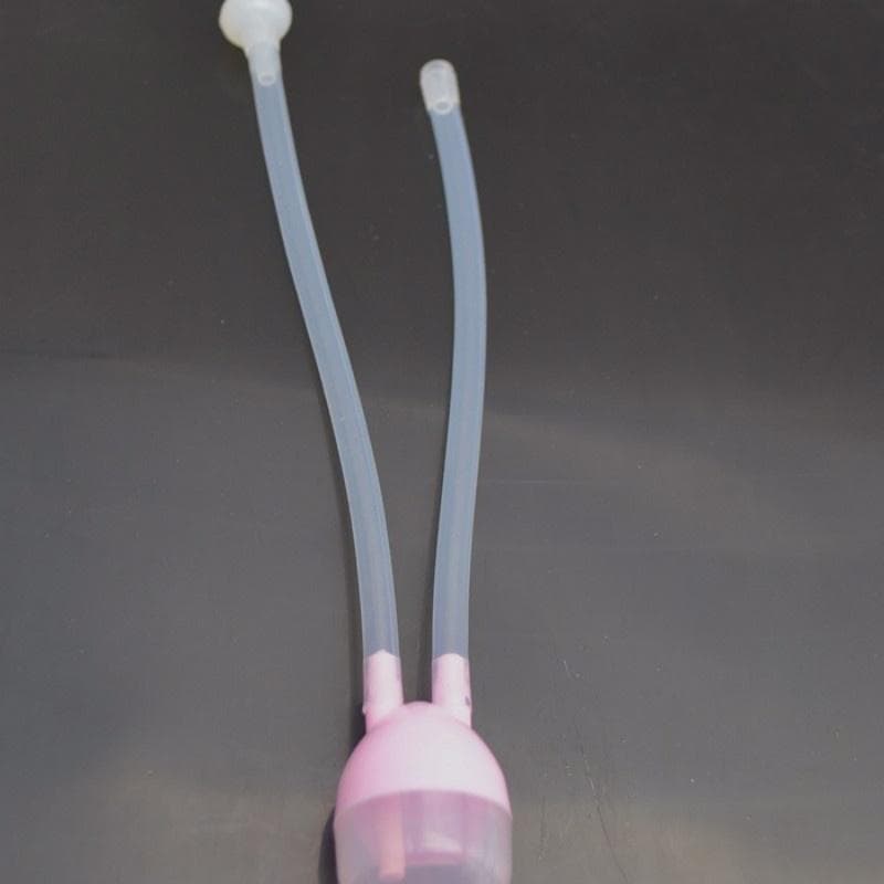 Safety Newborn Baby Nose Cleaner Vacuum Suction Flu Protections Nasal Aspirator Baby Care pink